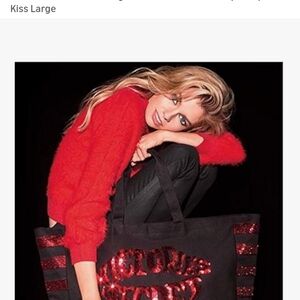 Victoria's Secret Sequin Lips Weekender Tote